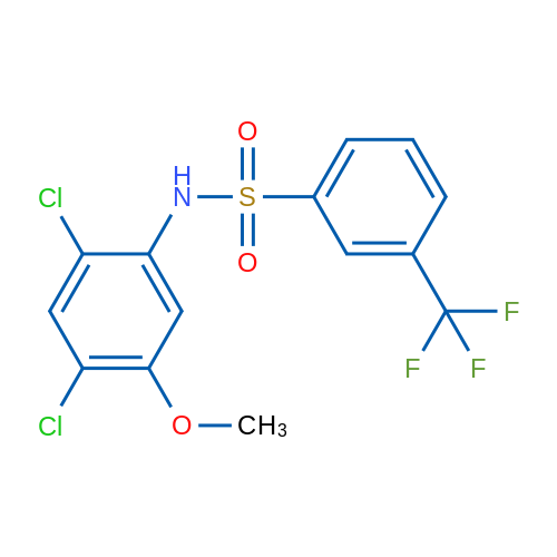 N-(2,4-Dichloro-5-methoxyphenyl)-3-(trifluoromethyl)benzene-1-sulfonamide 1g