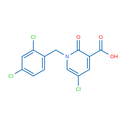 5-Chloro-1-(2,4-dichlorobenzyl)-2-oxo-1,2-dihydropyridine-3-carboxylic acid 5g