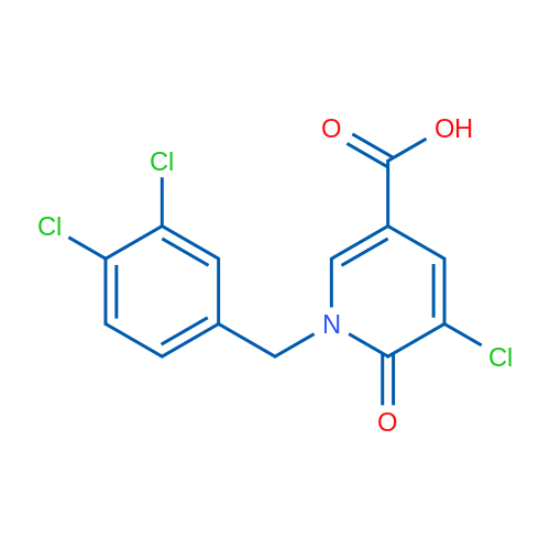 5-Chloro-1-(3,4-dichlorobenzyl)-6-oxo-1,6-dihydropyridine-3-carboxylic acid 1g