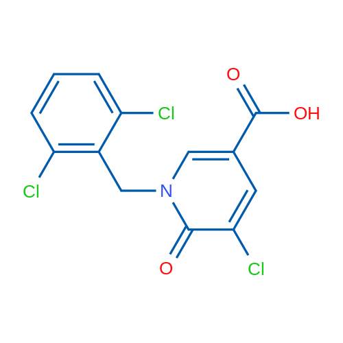 5-Chloro-1-(2,6-dichlorobenzyl)-6-oxo-1,6-dihydropyridine-3-carboxylic acid 1g