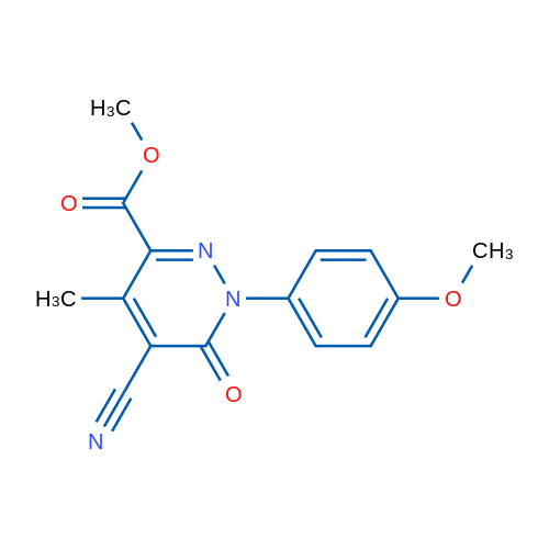Methyl 5-cyano-1-(4-methoxyphenyl)-4-methyl-6-oxo-1,6-dihydropyridazine-3-carboxylate 1g