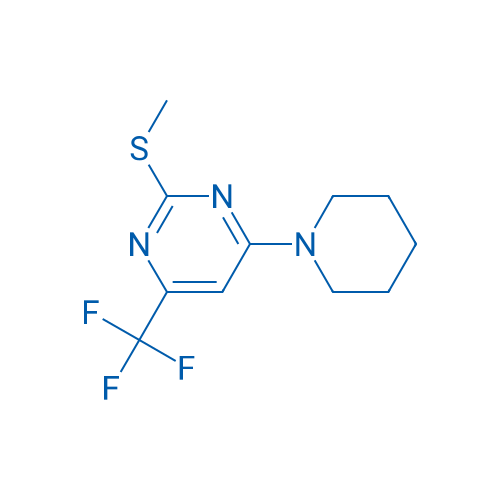 2-(Methylsulfanyl)-4-(piperidin-1-yl)-6-(trifluoromethyl)pyrimidine 1g
