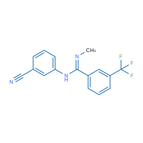 (E)-N-(3-Cyanophenyl)-N'-methyl-3-(trifluoromethyl)benzene-1-carboximidamide 1g
