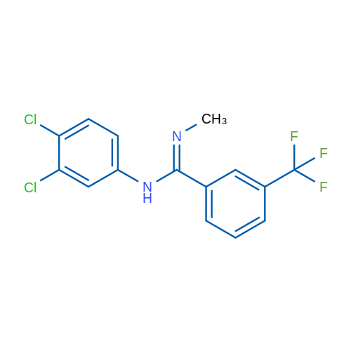 (E)-N-(3,4-Dichlorophenyl)-N'-methyl-3-(trifluoromethyl)benzene-1-carboximidamide 1g