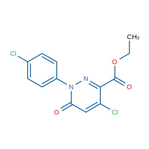Ethyl 4-chloro-1-(4-chlorophenyl)-6-oxo-1,6-dihydropyridazine-3-carboxylate 1g