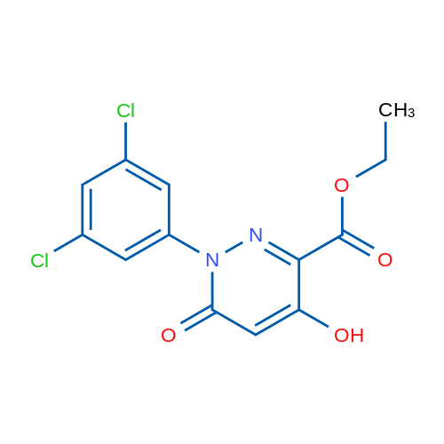 Ethyl 1-(3,5-dichlorophenyl)-4-hydroxy-6-oxo-1,6-dihydropyridazine-3-carboxylate 1g