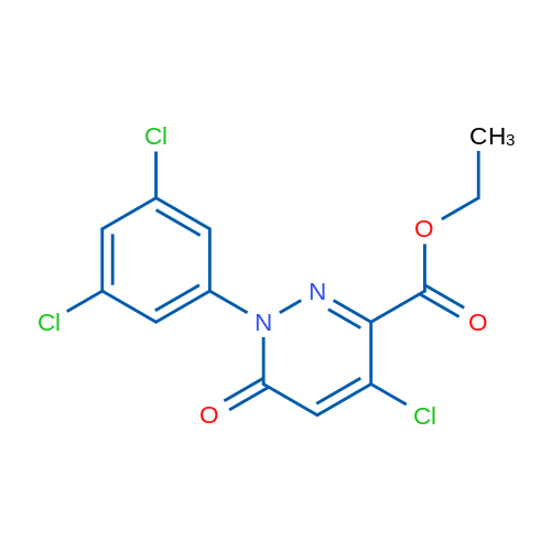 Ethyl 4-chloro-1-(3,5-dichlorophenyl)-6-oxo-1,6-dihydropyridazine-3-carboxylate 1g