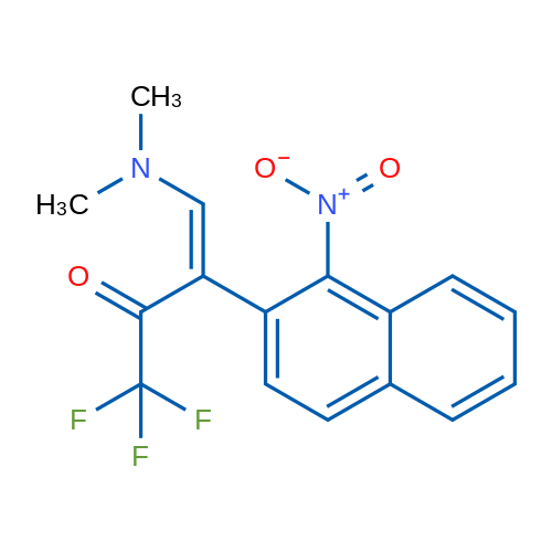 (3Z)-4-(Dimethylamino)-1,1,1-trifluoro-3-(1-nitronaphthalen-2-yl)but-3-en-2-one 1g