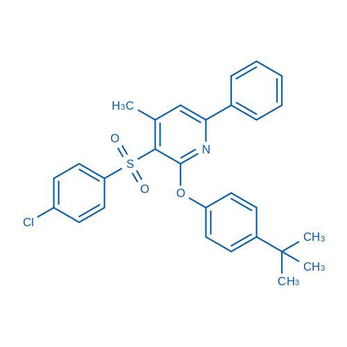 2-(4-tert-Butylphenoxy)-3-(4-chlorobenzenesulfonyl)-4-methyl-6-phenylpyridine 1g