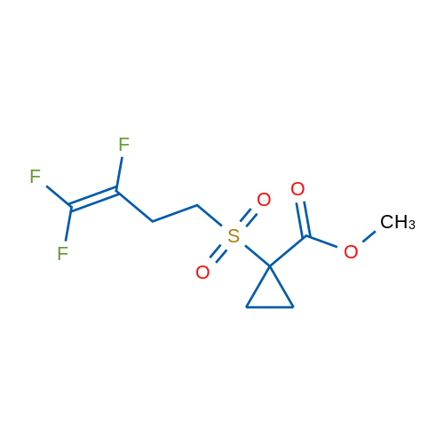 Methyl 1-(3,4,4-trifluorobut-3-ene-1-sulfonyl)cyclopropane-1-carboxylate 1g
