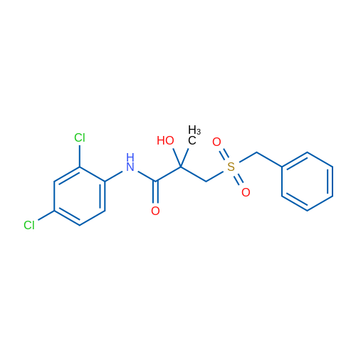 N-(2,4-Dichlorophenyl)-2-hydroxy-2-methyl-3-phenylmethanesulfonylpropanamide 1g