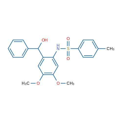 N-(2-(Hydroxy(phenyl)methyl)-4,5-dimethoxyphenyl)-4-methylbenzenesulfonamide 1g