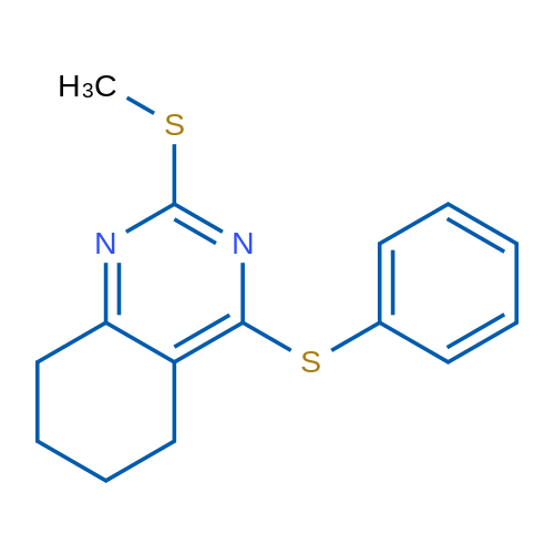 2-(Methylsulfanyl)-4-(phenylsulfanyl)-5,6,7,8-tetrahydroquinazoline 1g