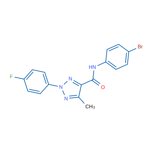 N-(4-Bromophenyl)-2-(4-fluorophenyl)-5-methyl-2H-1,2,3-triazole-4-carboxamide 1g