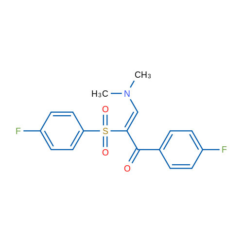 (2Z)-3-(Dimethylamino)-2-(4-fluorobenzenesulfonyl)-1-(4-fluorophenyl)prop-2-en-1-one 1g