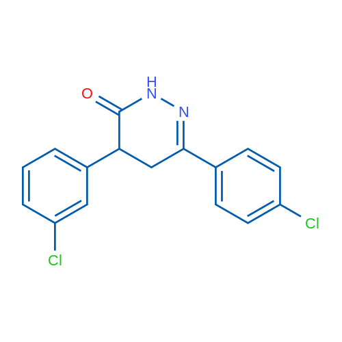 4-(3-Chlorophenyl)-6-(4-chlorophenyl)-2,3,4,5-tetrahydropyridazin-3-one 1g