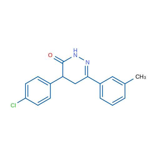 4-(4-Chlorophenyl)-6-(3-methylphenyl)-2,3,4,5-tetrahydropyridazin-3-one 1g