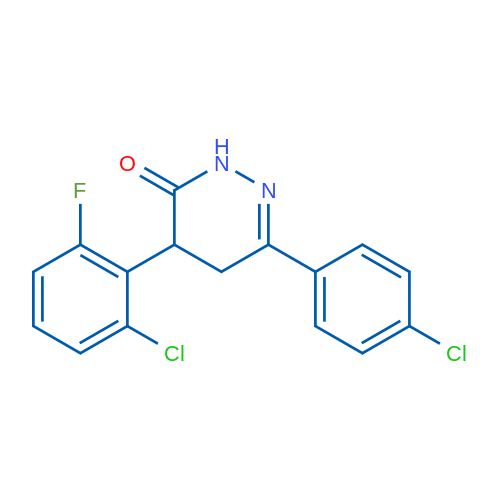 4-(2-Chloro-6-fluorophenyl)-6-(4-chlorophenyl)-2,3,4,5-tetrahydropyridazin-3-one 1g