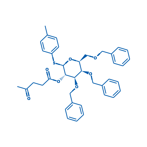 (3S,4R,5R,6S)-4,5-Bis(benzyloxy)-6-((benzyloxy)methyl)-2-(p-tolylthio)tetrahydro-2H-pyran-3-yl 4-oxopentanoate 250mg