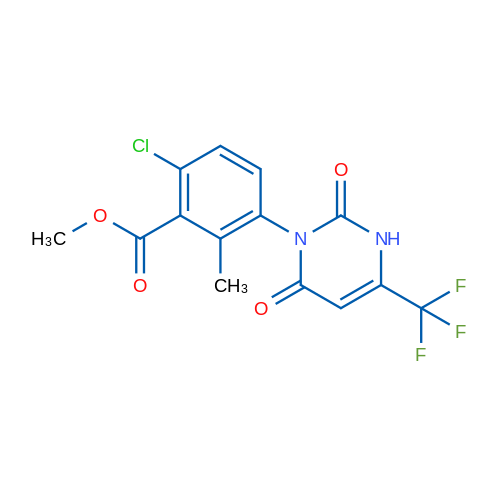 Methyl 6-chloro-3-(2,6-dioxo-4-(trifluoromethyl)-2,3-dihydropyrimidin-1(6H)-yl)-2-methylbenzoate 1g