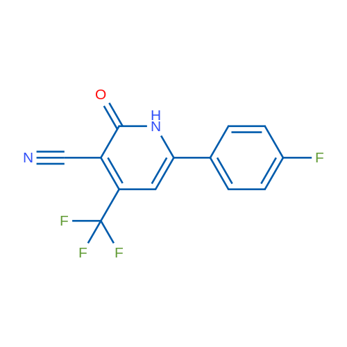 6-(4-Fluorophenyl)-2-oxo-4-(trifluoromethyl)-1,2-dihydropyridine-3-carbonitrile 1g