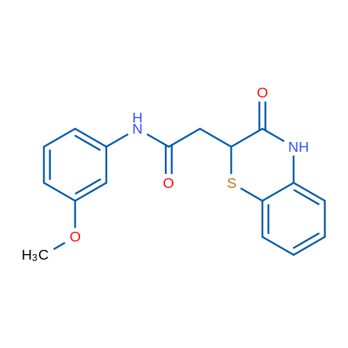 N-(3-Methoxyphenyl)-2-(3-oxo-3,4-dihydro-2H-1,4-benzothiazin-2-yl)acetamide 1g