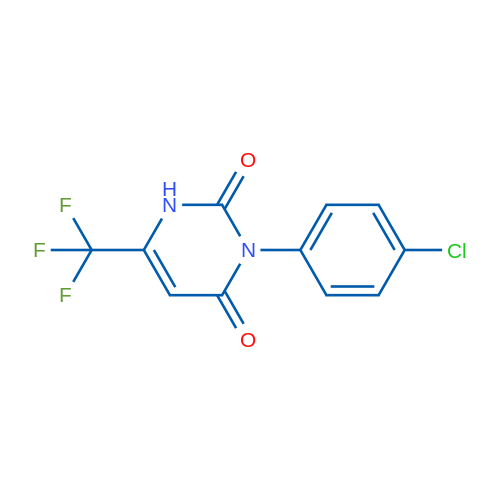 3-(4-Chlorophenyl)-6-(trifluoromethyl)-1,2,3,4-tetrahydropyrimidine-2,4-dione 25mg