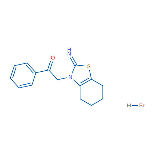 2-(2-Imino-2,3,4,5,6,7-hexahydro-1,3-benzothiazol-3-yl)-1-phenylethan-1-one hydrobromide 1g