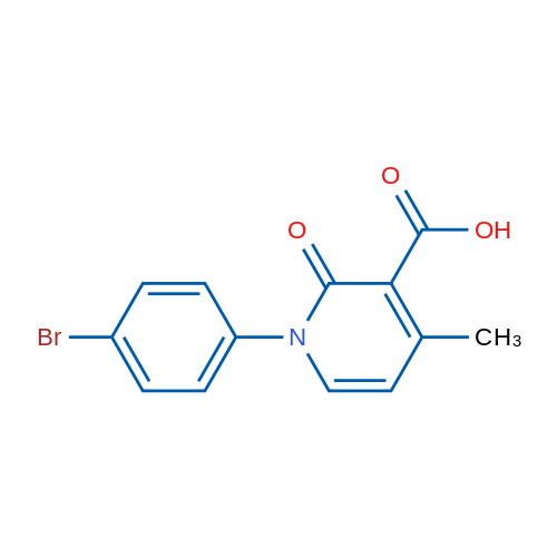 1-(4-Bromophenyl)-4-methyl-2-oxo-1,2-dihydropyridine-3-carboxylic acid 1g
