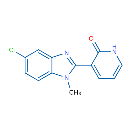 3-(5-Chloro-1-methyl-1H-1,3-benzodiazol-2-yl)-1,2-dihydropyridin-2-one 1g