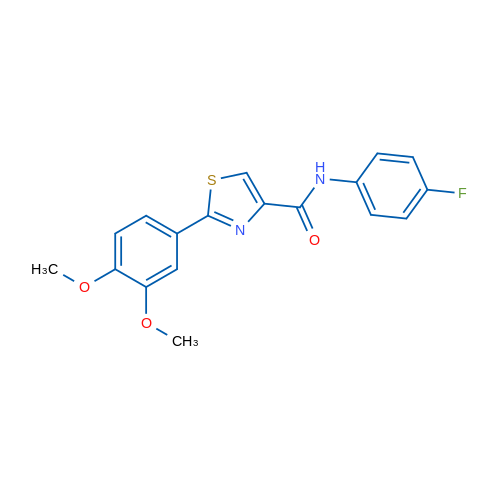 2-(3,4-Dimethoxyphenyl)-N-(4-fluorophenyl)-1,3-thiazole-4-carboxamide 1g