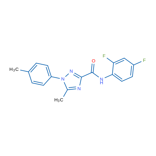 N-(2,4-Difluorophenyl)-5-methyl-1-(4-methylphenyl)-1H-1,2,4-triazole-3-carboxamide 1g