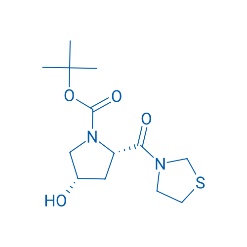 tert-Butyl (2S,4S)-4-hydroxy-2-(thiazolidine-3-carbonyl)pyrrolidine-1-carboxylate 1g