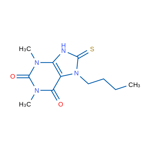 7-Butyl-1,3-dimethyl-8-thioxo-8,9-dihydro-1H-purine-2,6(3H,7H)-dione 1g