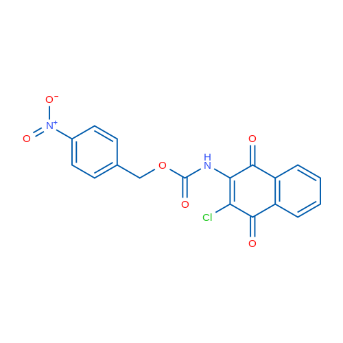(4-Nitrophenyl)methyl N-(3-chloro-1,4-dioxo-1,4-dihydronaphthalen-2-yl)carbamate 1g