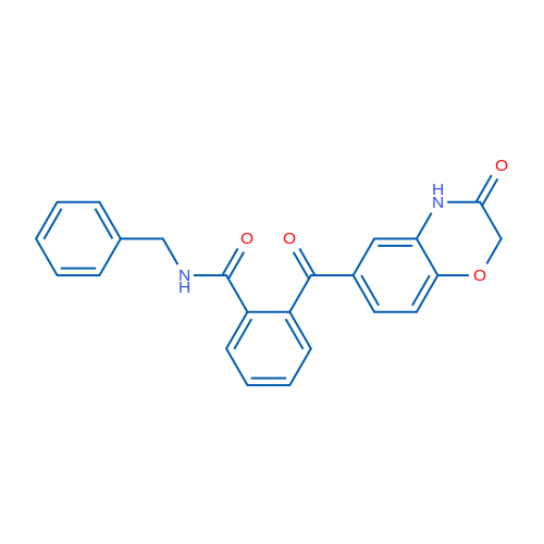 N-Benzyl-2-(3-oxo-3,4-dihydro-2H-1,4-benzoxazine-6-carbonyl)benzamide 1g