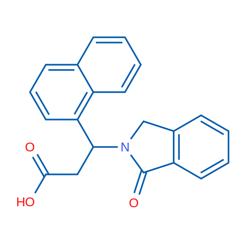 3-(Naphthalen-1-yl)-3-(1-oxo-2,3-dihydro-1H-isoindol-2-yl)propanoic acid 1g