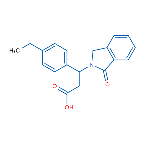 3-(4-Ethylphenyl)-3-(1-oxo-2,3-dihydro-1H-isoindol-2-yl)propanoic acid 1g