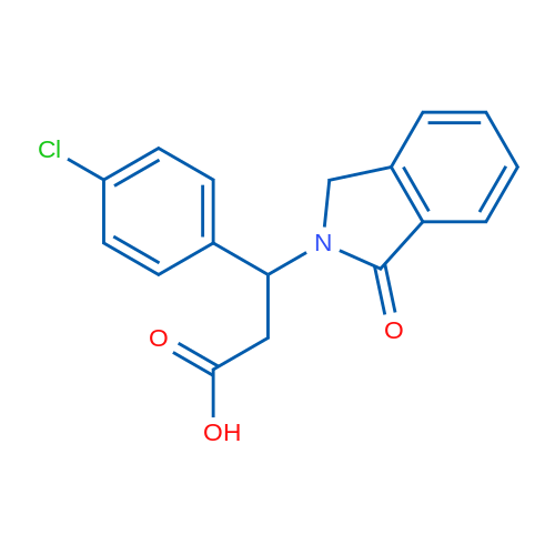 3-(4-Chlorophenyl)-3-(1-oxo-2,3-dihydro-1H-isoindol-2-yl)propanoic acid 1g