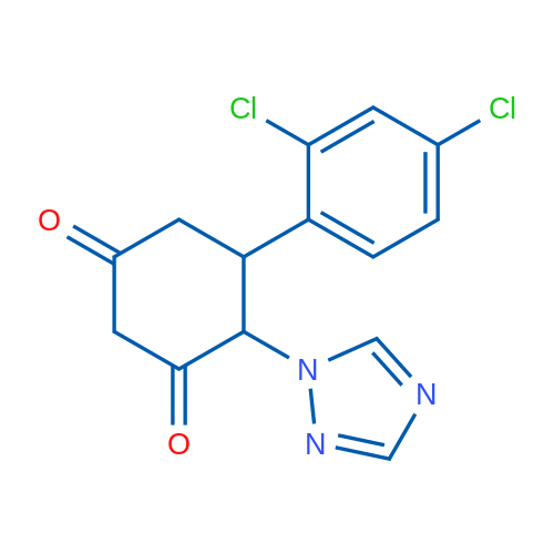 5-(2,4-Dichlorophenyl)-4-(1H-1,2,4-triazol-1-yl)cyclohexane-1,3-dione 1g