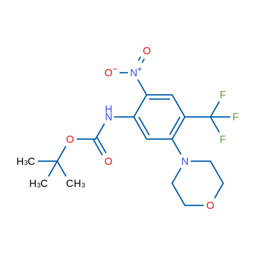 tert-Butyl (5-morpholino-2-nitro-4-(trifluoromethyl)phenyl)carbamate 1g