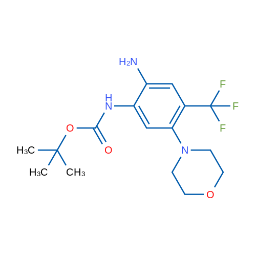 tert-Butyl (2-amino-5-morpholino-4-(trifluoromethyl)phenyl)carbamate 1g