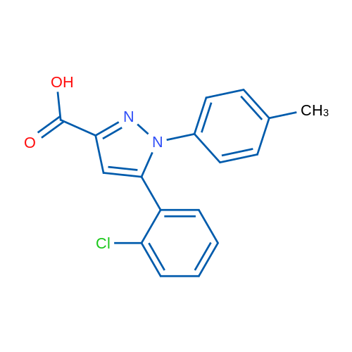 5-(2-Chlorophenyl)-1-(4-methylphenyl)-1H-pyrazole-3-carboxylic acid 1g