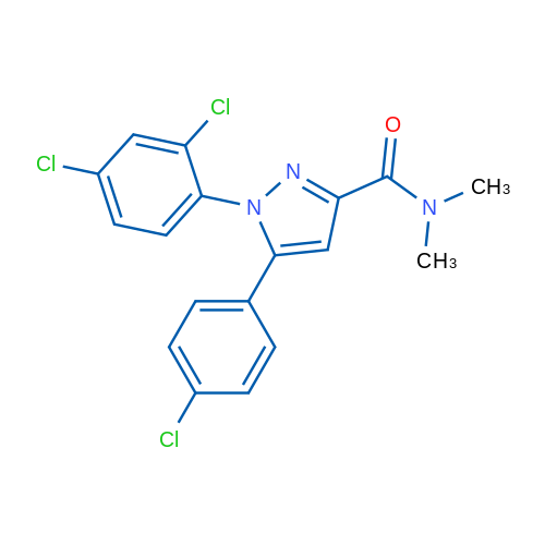 5-(4-Chlorophenyl)-1-(2,4-dichlorophenyl)-N,N-dimethyl-1H-pyrazole-3-carboxamide 1g