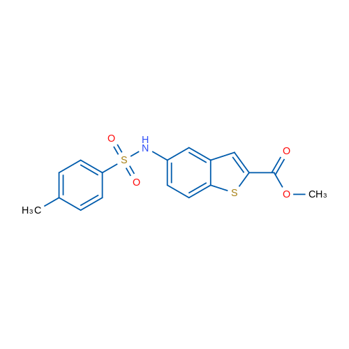 Methyl 5-(4-methylbenzenesulfonamido)-1-benzothiophene-2-carboxylate 1g
