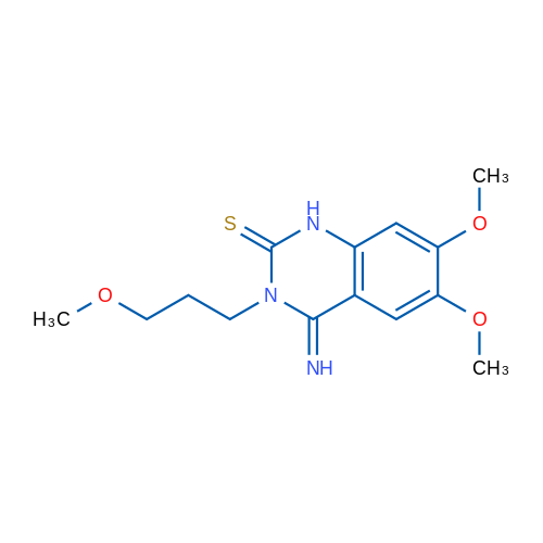 4-Imino-6,7-dimethoxy-3-(3-methoxypropyl)-1,2,3,4-tetrahydroquinazoline-2-thione 1g
