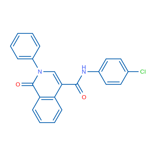 N-(4-Chlorophenyl)-1-oxo-2-phenyl-1,2-dihydroisoquinoline-4-carboxamide 1g