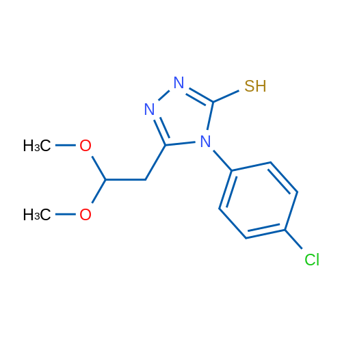 4-(4-Chlorophenyl)-5-(2,2-dimethoxyethyl)-4H-1,2,4-triazole-3-thiol 1g