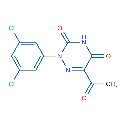 6-Acetyl-2-(3,5-dichlorophenyl)-2,3,4,5-tetrahydro-1,2,4-triazine-3,5-dione 1g