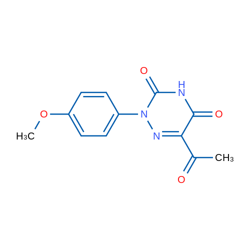6-Acetyl-2-(4-methoxyphenyl)-2,3,4,5-tetrahydro-1,2,4-triazine-3,5-dione 1g